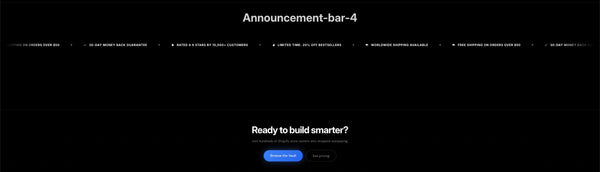 Announcement Bar