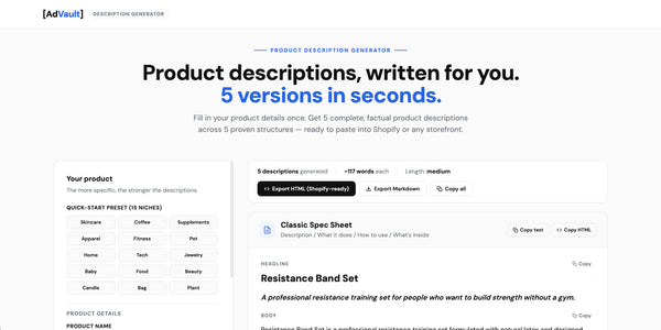 Product Description AI