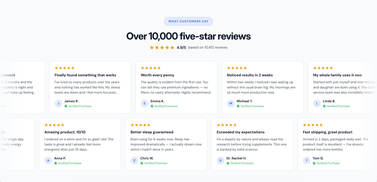 Reviews Marquee
