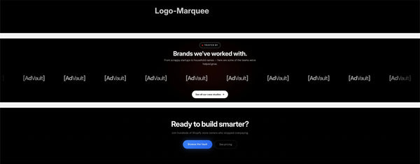 Sliding Logo Bar