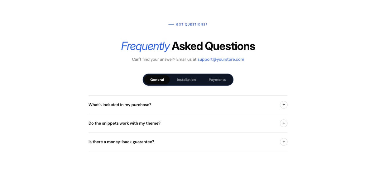 FAQ Section