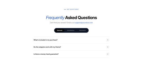 FAQ Section